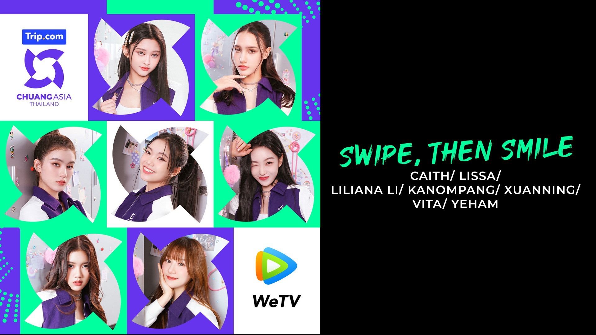 Swipe, then smile | CAITH | LISSA | LILIANA LI | KANOMPANG | XUANNING | VITA | YEHAM