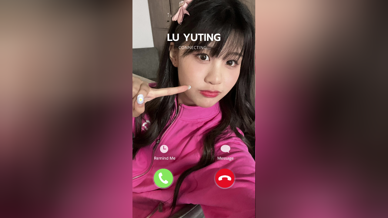 Special Call Thanks from LU YUTING